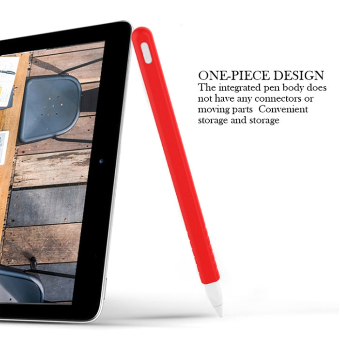 3 en 1 estuche protector de lápiz óptico de silicona de color puro para Apple Pencil 2