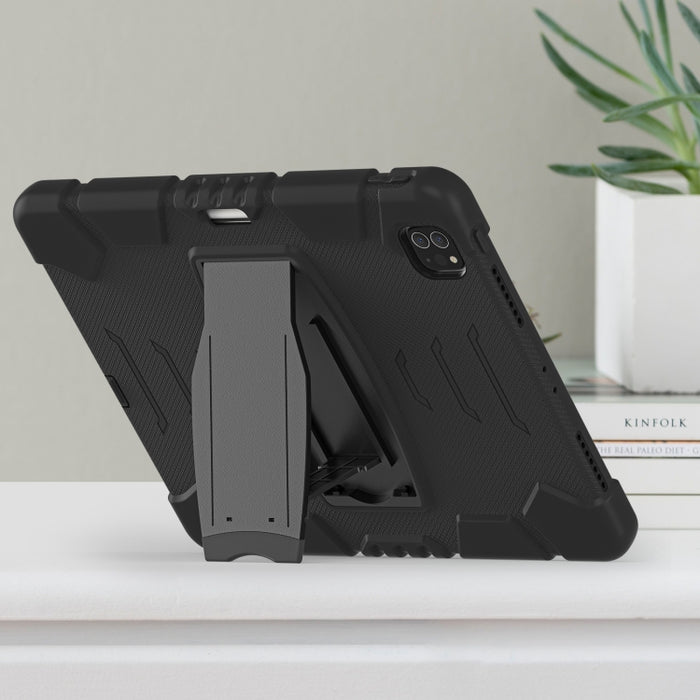 Marco de pantalla de protección de 3 capas + PC + Estuche combinado de silicona a prueba de golpes con soporte, For iPad Pro 12.9 2022 / 2021, For iPad Pro 12.9 2020
