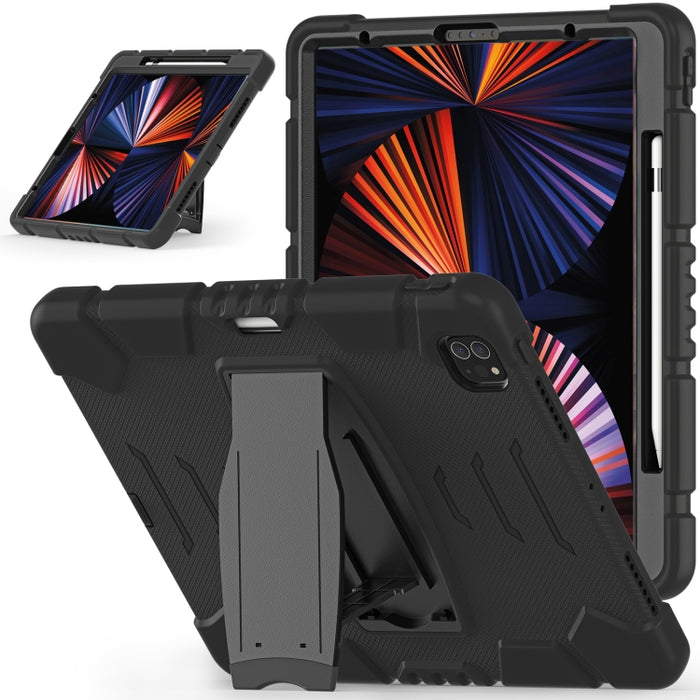 Marco de pantalla de protección de 3 capas + PC + Estuche combinado de silicona a prueba de golpes con soporte, For iPad Pro 12.9 2022 / 2021, For iPad Pro 12.9 2020