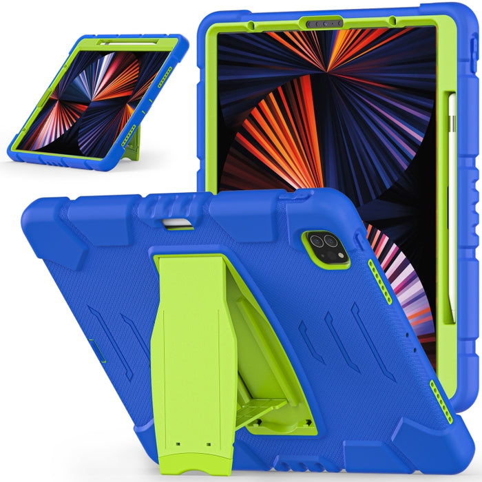 Marco de pantalla de protección de 3 capas + PC + Estuche combinado de silicona a prueba de golpes con soporte, For iPad Pro 12.9 2022 / 2021, For iPad Pro 12.9 2020