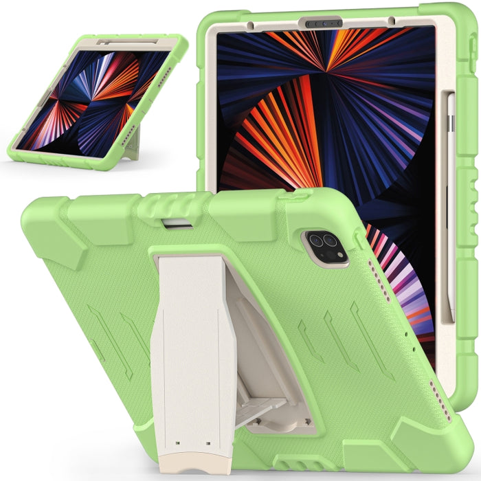 Marco de pantalla de protección de 3 capas + PC + Estuche combinado de silicona a prueba de golpes con soporte, For iPad Pro 12.9 2022 / 2021, For iPad Pro 12.9 2020