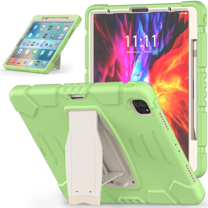 Marco de pantalla de protección de 3 capas + PC + Estuche combinado de silicona a prueba de golpes con soporte, For iPad Pro 12.9 2022 / 2021, For iPad Pro 12.9 2020