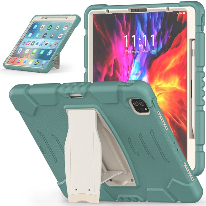 Marco de pantalla de protección de 3 capas + PC + Estuche combinado de silicona a prueba de golpes con soporte, For iPad Pro 12.9 2022 / 2021, For iPad Pro 12.9 2020