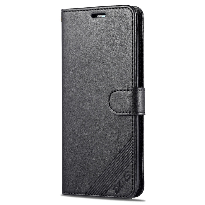 AZNS Estuche de cuero con tapa horizontal con textura de piel de oveja con soporte y ranuras para tarjetas y billetera, For OPPO A94 5G / Reno5Z 5G / F19 Pro+ 5G, For Xiaomi Redmi Note 9 4G, For Xiaomi Redmi Note 10 4G, For Xiaomi Redmi Note 10 Pro