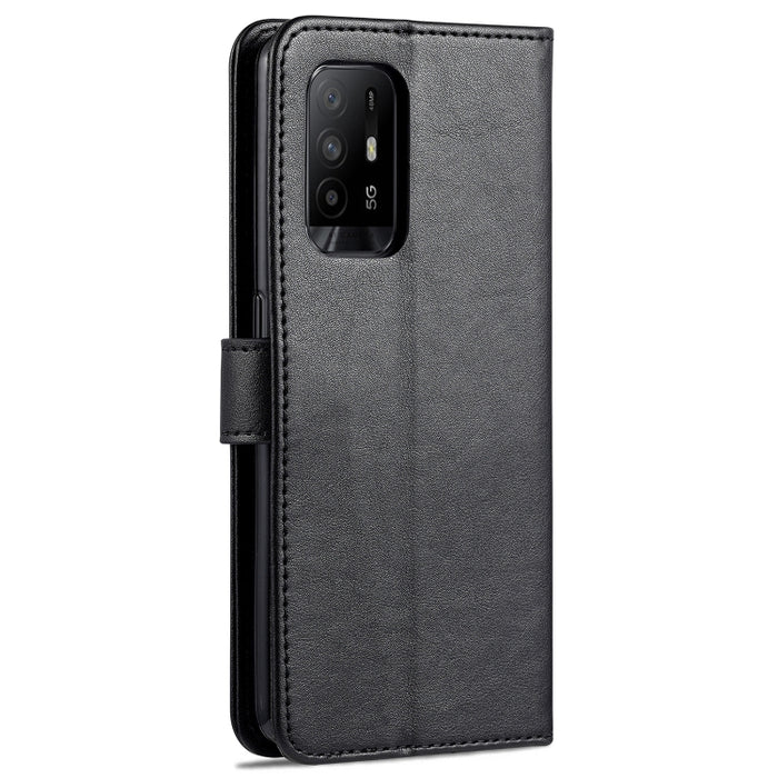 AZNS Estuche de cuero con tapa horizontal con textura de piel de oveja con soporte y ranuras para tarjetas y billetera, For OPPO A94 5G / Reno5Z 5G / F19 Pro+ 5G, For Xiaomi Redmi Note 9 4G, For Xiaomi Redmi Note 10 4G, For Xiaomi Redmi Note 10 Pro