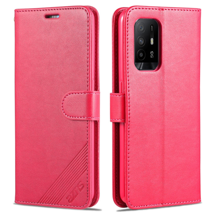 AZNS Estuche de cuero con tapa horizontal con textura de piel de oveja con soporte y ranuras para tarjetas y billetera, For OPPO A94 5G / Reno5Z 5G / F19 Pro+ 5G, For Xiaomi Redmi Note 9 4G, For Xiaomi Redmi Note 10 4G, For Xiaomi Redmi Note 10 Pro