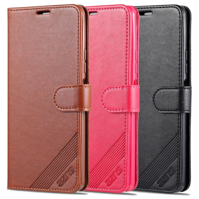 AZNS Estuche de cuero con tapa horizontal con textura de piel de oveja con soporte y ranuras para tarjetas y billetera, For OPPO A94 5G / Reno5Z 5G / F19 Pro+ 5G, For Xiaomi Redmi Note 9 4G, For Xiaomi Redmi Note 10 4G, For Xiaomi Redmi Note 10 Pro