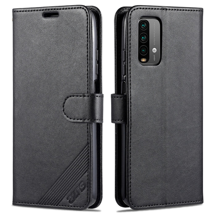 AZNS Estuche de cuero con tapa horizontal con textura de piel de oveja con soporte y ranuras para tarjetas y billetera, For OPPO A94 5G / Reno5Z 5G / F19 Pro+ 5G, For Xiaomi Redmi Note 9 4G, For Xiaomi Redmi Note 10 4G, For Xiaomi Redmi Note 10 Pro