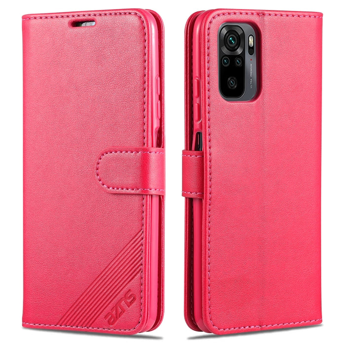 AZNS Estuche de cuero con tapa horizontal con textura de piel de oveja con soporte y ranuras para tarjetas y billetera, For OPPO A94 5G / Reno5Z 5G / F19 Pro+ 5G, For Xiaomi Redmi Note 9 4G, For Xiaomi Redmi Note 10 4G, For Xiaomi Redmi Note 10 Pro