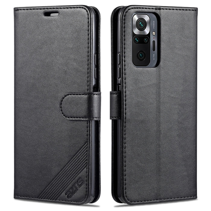 AZNS Estuche de cuero con tapa horizontal con textura de piel de oveja con soporte y ranuras para tarjetas y billetera, For OPPO A94 5G / Reno5Z 5G / F19 Pro+ 5G, For Xiaomi Redmi Note 9 4G, For Xiaomi Redmi Note 10 4G, For Xiaomi Redmi Note 10 Pro
