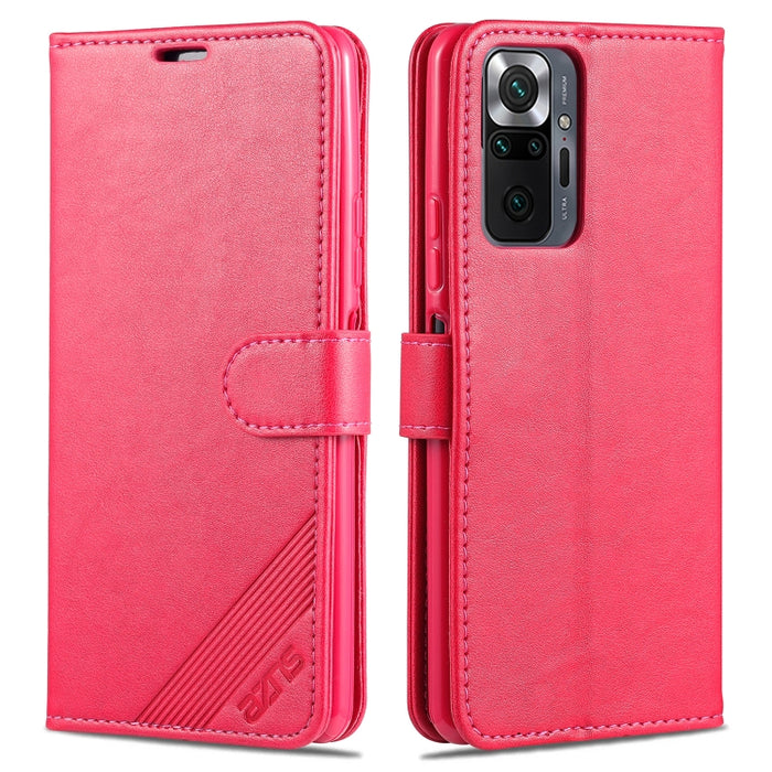 AZNS Estuche de cuero con tapa horizontal con textura de piel de oveja con soporte y ranuras para tarjetas y billetera, For OPPO A94 5G / Reno5Z 5G / F19 Pro+ 5G, For Xiaomi Redmi Note 9 4G, For Xiaomi Redmi Note 10 4G, For Xiaomi Redmi Note 10 Pro