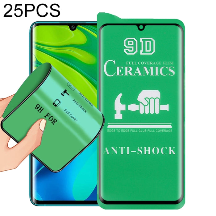 Película de cerámica con pegamento completo de pantalla completa 25 PCS 9D, For Samsung Galaxy Note8 (25 PCS), For Samsung Galaxy Note9 (25 PCS), For Samsung Galaxy Note10 (25 PCS), For OnePlus 8 / 8 5G UW Verizon (25 PCS)                              ...