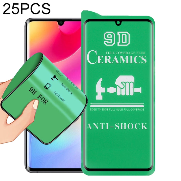 Película de cerámica con pegamento completo de pantalla completa 25 PCS 9D, For Samsung Galaxy Note8 (25 PCS), For Samsung Galaxy Note9 (25 PCS), For Samsung Galaxy Note10 (25 PCS), For OnePlus 8 / 8 5G UW Verizon (25 PCS)                              ...