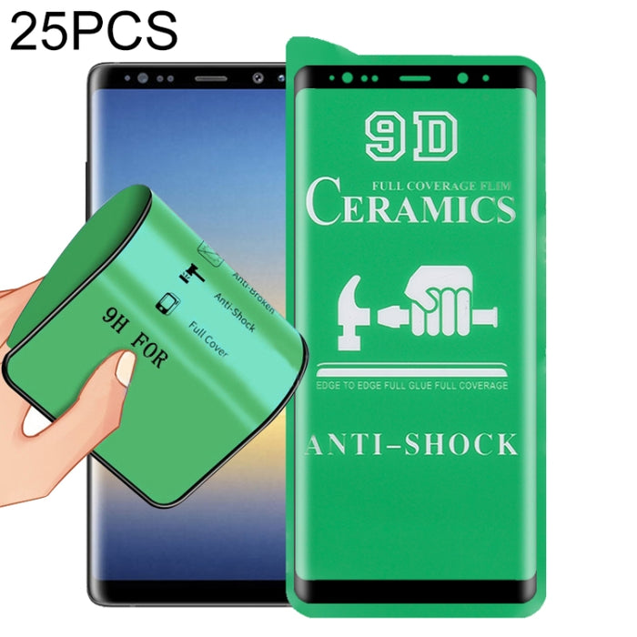 Película de cerámica con pegamento completo de pantalla completa 25 PCS 9D, For Samsung Galaxy Note8 (25 PCS), For Samsung Galaxy Note9 (25 PCS), For Samsung Galaxy Note10 (25 PCS), For OnePlus 8 / 8 5G UW Verizon (25 PCS)                              ...
