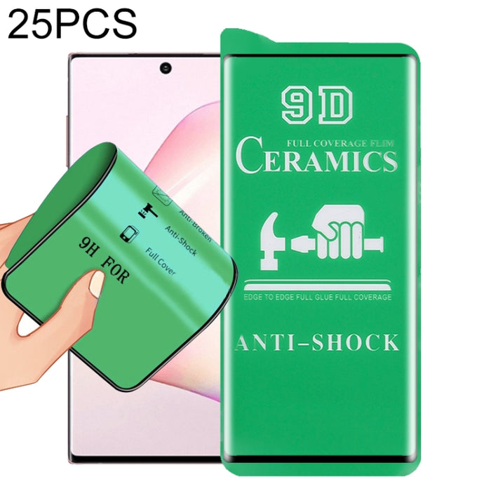 Película de cerámica con pegamento completo de pantalla completa 25 PCS 9D, For Samsung Galaxy Note8 (25 PCS), For Samsung Galaxy Note9 (25 PCS), For Samsung Galaxy Note10 (25 PCS), For OnePlus 8 / 8 5G UW Verizon (25 PCS)                              ...