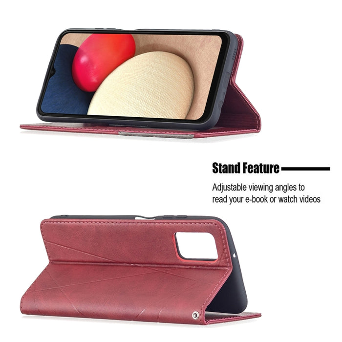 Estuche de cuero magnético con tapa horizontal con textura de rombos con soporte y ranuras para tarjetas, For Samsung Galaxy A03s, For Xiaomi Mi 11 Lite, For Xiaomi Poco M3 Pro / Redmi Note 10 5G, For Samsung Galaxy A03s 164mm