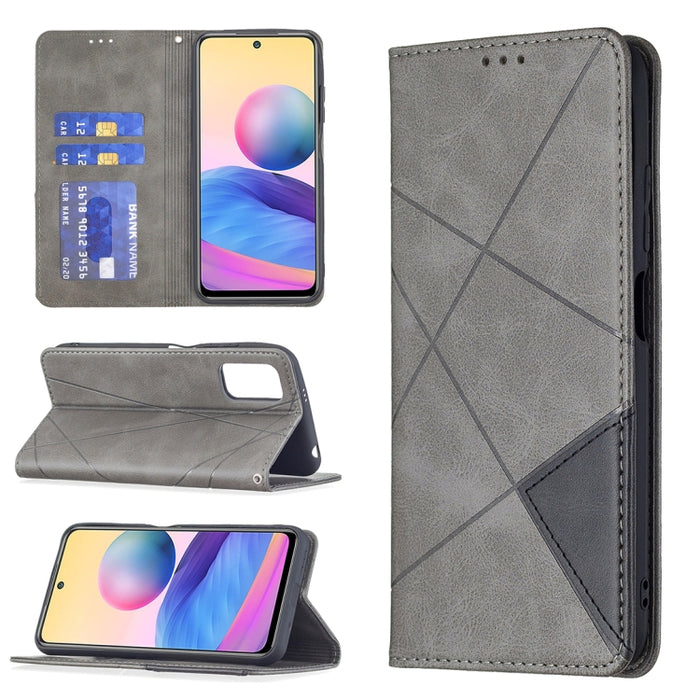 Estuche de cuero magnético con tapa horizontal con textura de rombos con soporte y ranuras para tarjetas, For Samsung Galaxy A03s, For Xiaomi Mi 11 Lite, For Xiaomi Poco M3 Pro / Redmi Note 10 5G, For Samsung Galaxy A03s 164mm