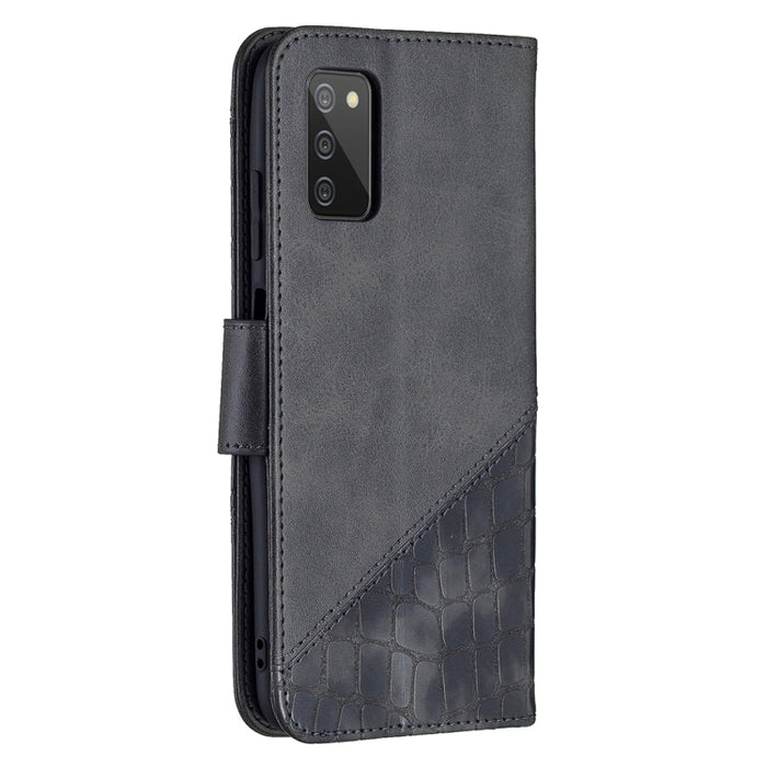 Funda de cuero PU con tapa horizontal y textura de cocodrilo a juego con billetera, soporte y ranuras para tarjetas, For Samsung Galaxy A03s 164mm, For Xiaomi Mi 11 Lite, For Xiaomi Poco M3 Pro / Redmi Note 10 5G