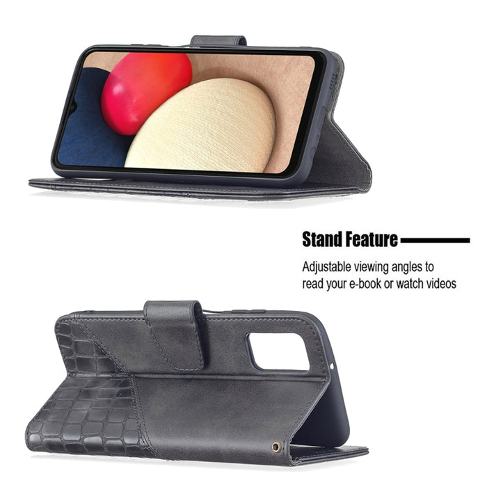 Funda de cuero PU con tapa horizontal y textura de cocodrilo a juego con billetera, soporte y ranuras para tarjetas, For Samsung Galaxy A03s 164mm, For Xiaomi Mi 11 Lite, For Xiaomi Poco M3 Pro / Redmi Note 10 5G