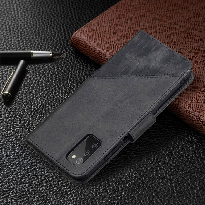 Funda de cuero PU con tapa horizontal y textura de cocodrilo a juego con billetera, soporte y ranuras para tarjetas, For Samsung Galaxy A03s 164mm, For Xiaomi Mi 11 Lite, For Xiaomi Poco M3 Pro / Redmi Note 10 5G