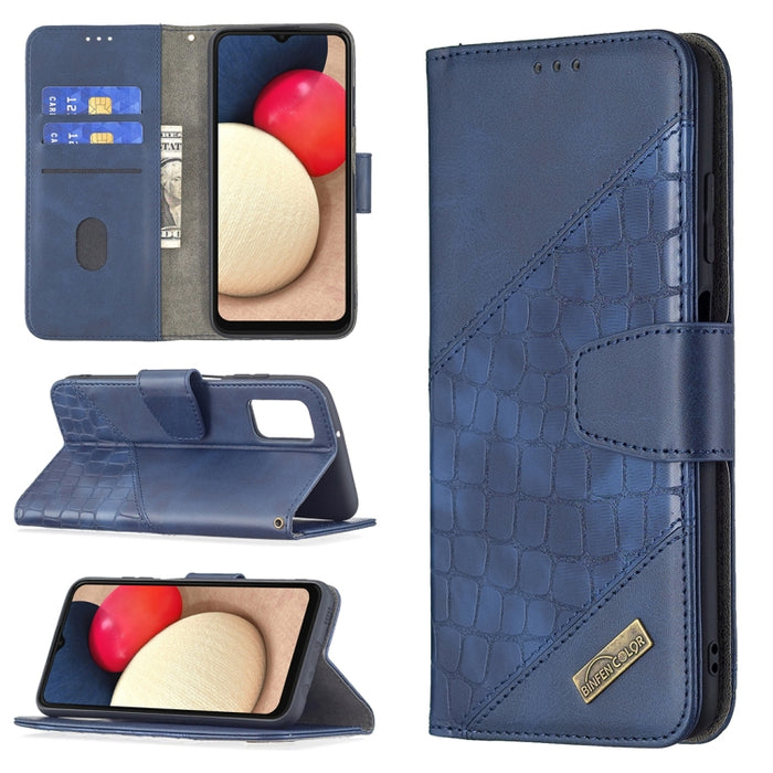 Funda de cuero PU con tapa horizontal y textura de cocodrilo a juego con billetera, soporte y ranuras para tarjetas, For Samsung Galaxy A03s 164mm, For Xiaomi Mi 11 Lite, For Xiaomi Poco M3 Pro / Redmi Note 10 5G