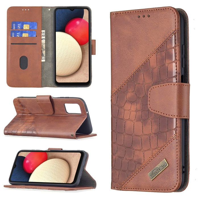Funda de cuero PU con tapa horizontal y textura de cocodrilo a juego con billetera, soporte y ranuras para tarjetas, For Samsung Galaxy A03s 164mm, For Xiaomi Mi 11 Lite, For Xiaomi Poco M3 Pro / Redmi Note 10 5G
