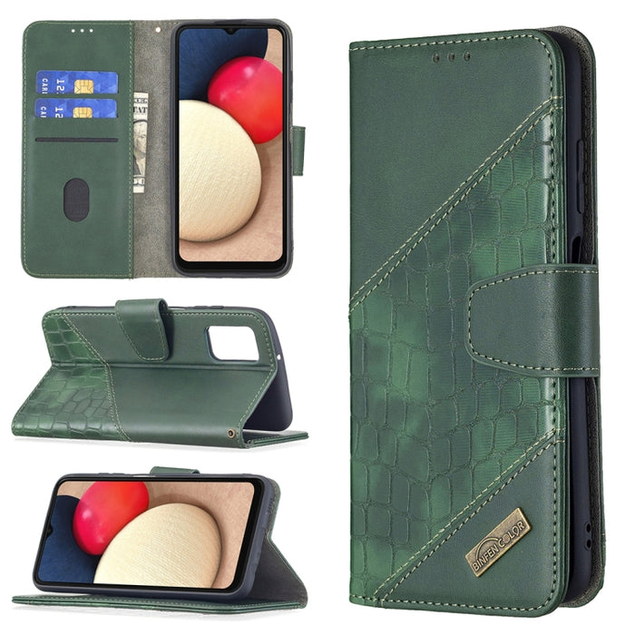 Funda de cuero PU con tapa horizontal y textura de cocodrilo a juego con billetera, soporte y ranuras para tarjetas, For Samsung Galaxy A03s 164mm, For Xiaomi Mi 11 Lite, For Xiaomi Poco M3 Pro / Redmi Note 10 5G