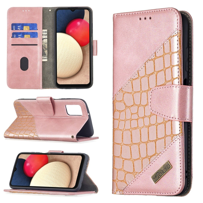 Funda de cuero PU con tapa horizontal y textura de cocodrilo a juego con billetera, soporte y ranuras para tarjetas, For Samsung Galaxy A03s 164mm, For Xiaomi Mi 11 Lite, For Xiaomi Poco M3 Pro / Redmi Note 10 5G