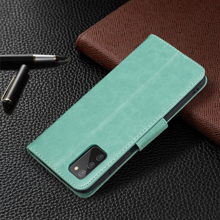 Estuche de cuero de PU con tapa horizontal con patrón de dos mariposas en relieve con soporte y ranura para tarjeta y billetera y cordón, For Samsung Galaxy A03s 164mm, For Xiaomi Mi 11 Lite, For Xiaomi Poco M3 Pro / Redmi Note 10 5G