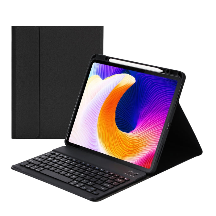 Funda protectora de plástico desmontable para teclado Bluetooth HK132 con soporte y ranura para bolígrafo para iPad Pro de 12,9 pulgadas 2021/2020/2018