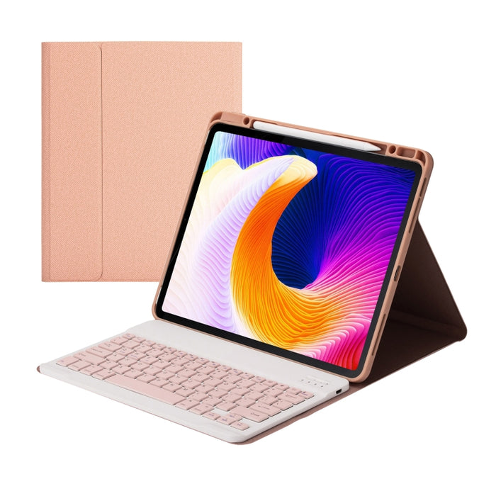 Funda protectora de plástico desmontable para teclado Bluetooth HK132 con soporte y ranura para bolígrafo para iPad Pro de 12,9 pulgadas 2021/2020/2018