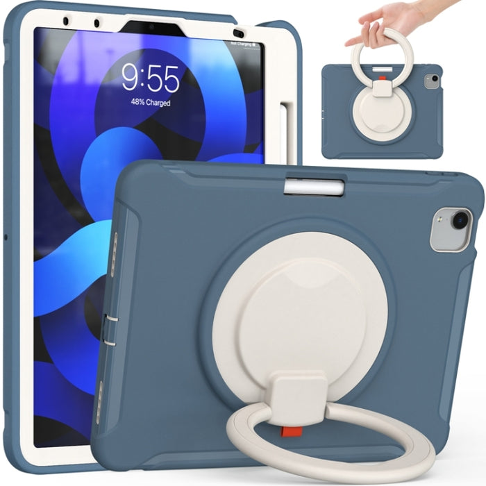 Funda protectora de silicona + PC a prueba de golpes con rotación de 360 grados Mango plegable Soporte de agarre Ranura para bolígrafo, For iPad Air 4 10.9 / Pro 11 2021 / 2020 / 2018, For Samsung Galaxy Tab A7 10.4 2020 T500