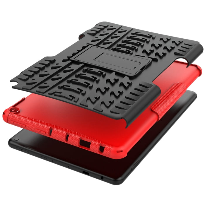 Estuche protector de TPU + PC a prueba de golpes con textura de neumático con soporte, For Xiaomi Redmi Note 10 5G, For Samsung Galaxy A22 5G, For Amazon Fire HD 10 2021