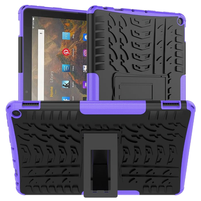 Estuche protector de TPU + PC a prueba de golpes con textura de neumático con soporte, For Xiaomi Redmi Note 10 5G, For Samsung Galaxy A22 5G, For Amazon Fire HD 10 2021
