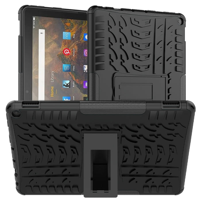 Estuche protector de TPU + PC a prueba de golpes con textura de neumático con soporte, For Xiaomi Redmi Note 10 5G, For Samsung Galaxy A22 5G, For Amazon Fire HD 10 2021
