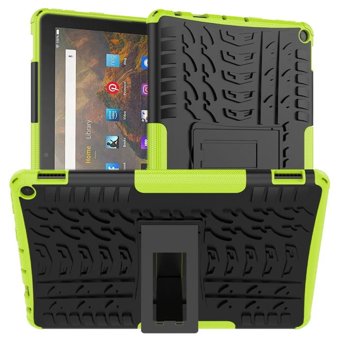Estuche protector de TPU + PC a prueba de golpes con textura de neumático con soporte, For Xiaomi Redmi Note 10 5G, For Samsung Galaxy A22 5G, For Amazon Fire HD 10 2021