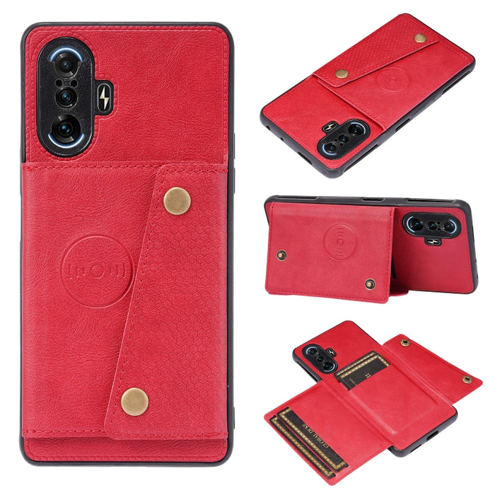 Estuche protector magnético a prueba de golpes con doble hebilla PU + TPU con ranura para tarjeta y soporte, For Huawei P50, For OPPO K9, For OPPO Reno6, For Xiaomi Redmi K40 Gaming, For Xiaomi Redmi Note 10 Pro 5G, For Xiaomi Redmi Note 10 5G         ...