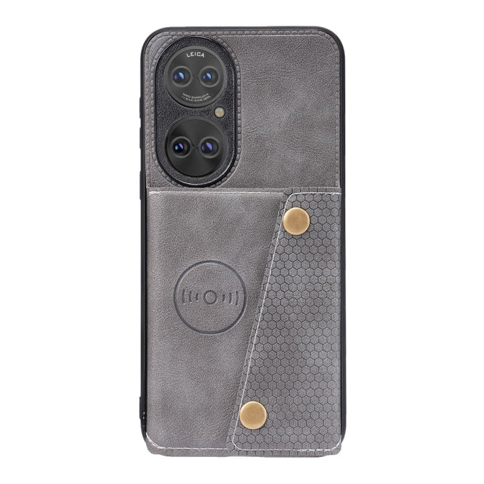 Estuche protector magnético a prueba de golpes con doble hebilla PU + TPU con ranura para tarjeta y soporte, For Huawei P50, For OPPO K9, For OPPO Reno6, For Xiaomi Redmi K40 Gaming, For Xiaomi Redmi Note 10 Pro 5G, For Xiaomi Redmi Note 10 5G         ...