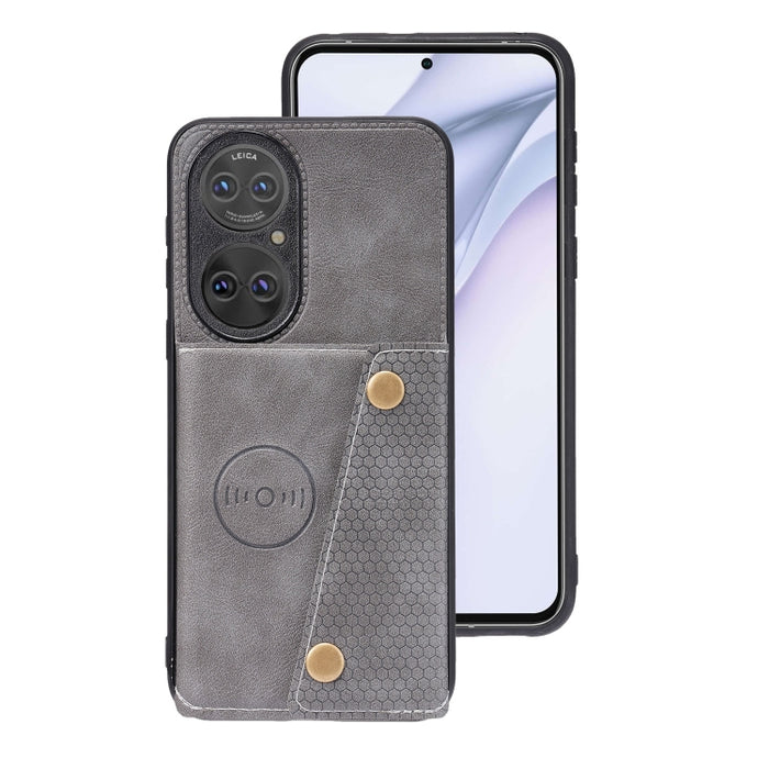 Estuche protector magnético a prueba de golpes con doble hebilla PU + TPU con ranura para tarjeta y soporte, For Huawei P50, For OPPO K9, For OPPO Reno6, For Xiaomi Redmi K40 Gaming, For Xiaomi Redmi Note 10 Pro 5G, For Xiaomi Redmi Note 10 5G         ...