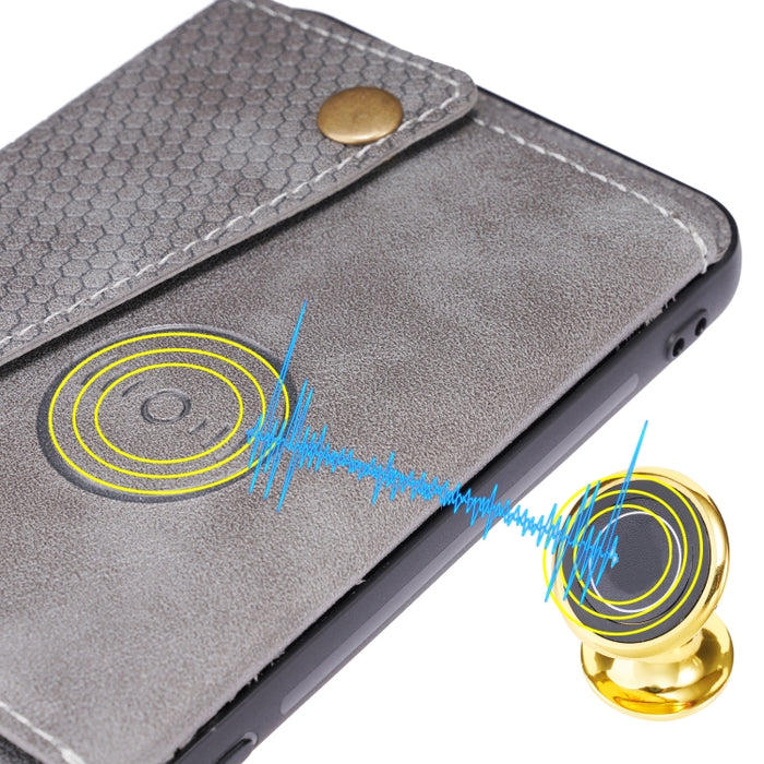 Estuche protector magnético a prueba de golpes con doble hebilla PU + TPU con ranura para tarjeta y soporte, For Huawei P50, For OPPO K9, For OPPO Reno6, For Xiaomi Redmi K40 Gaming, For Xiaomi Redmi Note 10 Pro 5G, For Xiaomi Redmi Note 10 5G         ...