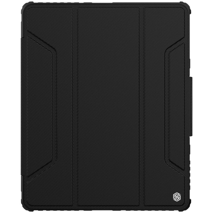 NILLKIN Bumper Pro Estuche de cuero con tapa horizontal con ranura para bolígrafo y soporte y función de suspensión / activación