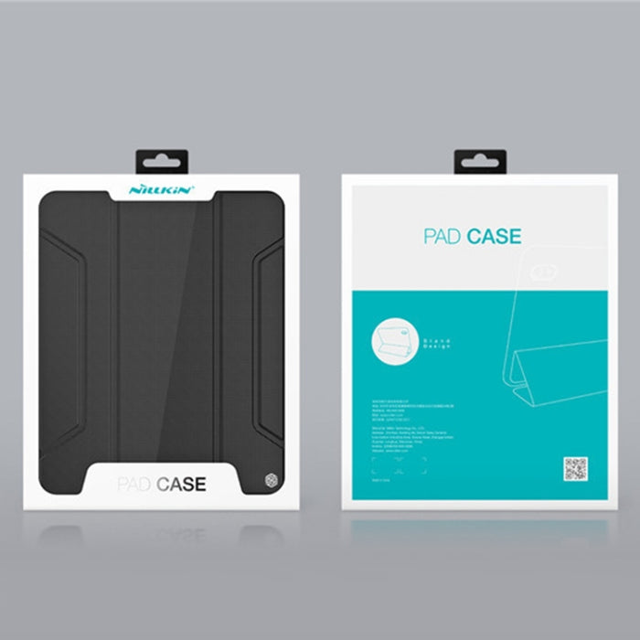 NILLKIN Bumper Pro Estuche de cuero con tapa horizontal con ranura para bolígrafo y soporte y función de suspensión / activación