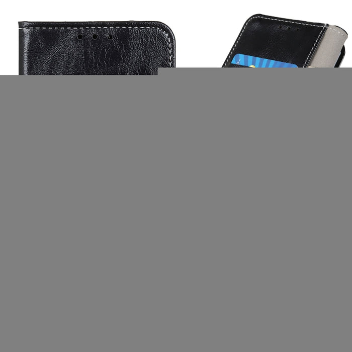 Retro Crazy Horse Texture Funda de cuero con tapa horizontal con soporte y ranuras para tarjetas y marco de fotos y billetera, For Xiaomi Redmi Note 8 2021