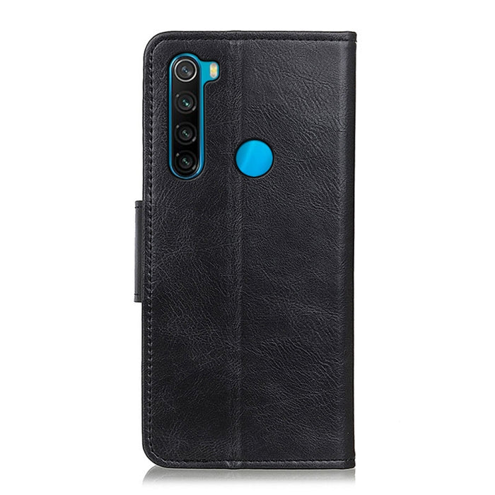 Mirren Crazy Horse Texture Funda de cuero con tapa horizontal con soporte y ranuras para tarjetas y billetera, For Xiaomi Redmi Note 8 2021