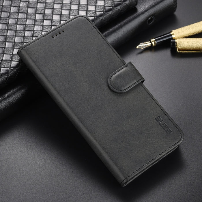 AZNS Skin Feel Calf Texture Funda de cuero con tapa horizontal con ranuras para tarjetas y soporte y billetera, For Xiaomi Redmi Note 9 4G, For Xiaomi Poco M3, For Xiaomi Redmi Note 10 Pro Max