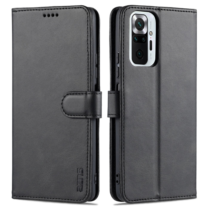 AZNS Skin Feel Calf Texture Funda de cuero con tapa horizontal con ranuras para tarjetas y soporte y billetera, For Xiaomi Redmi Note 9 4G, For Xiaomi Poco M3, For Xiaomi Redmi Note 10 Pro Max
