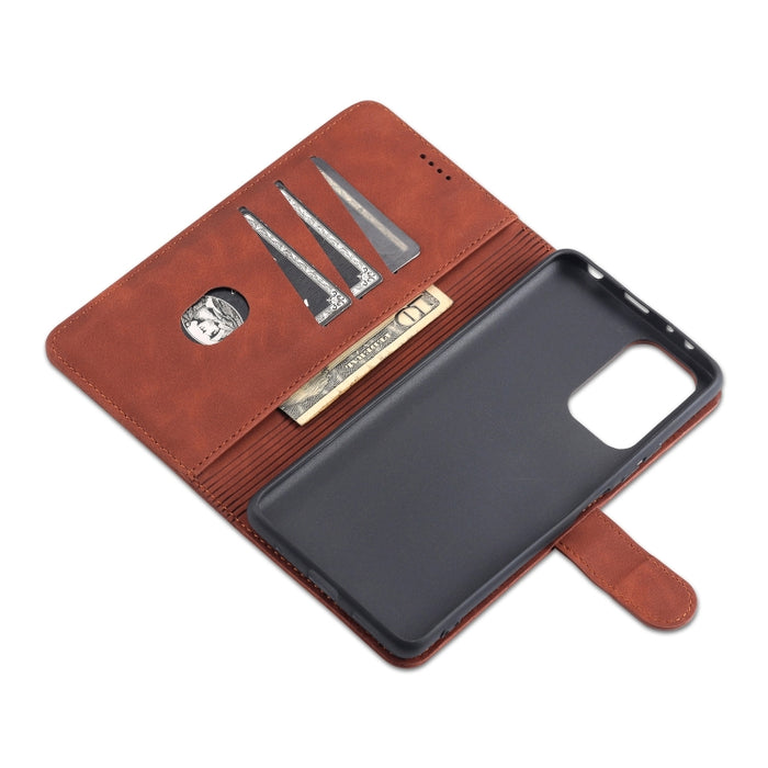 AZNS Skin Feel Calf Texture Funda de cuero con tapa horizontal con ranuras para tarjetas y soporte y billetera, For Xiaomi Redmi Note 9 4G, For Xiaomi Poco M3, For Xiaomi Redmi Note 10 Pro Max