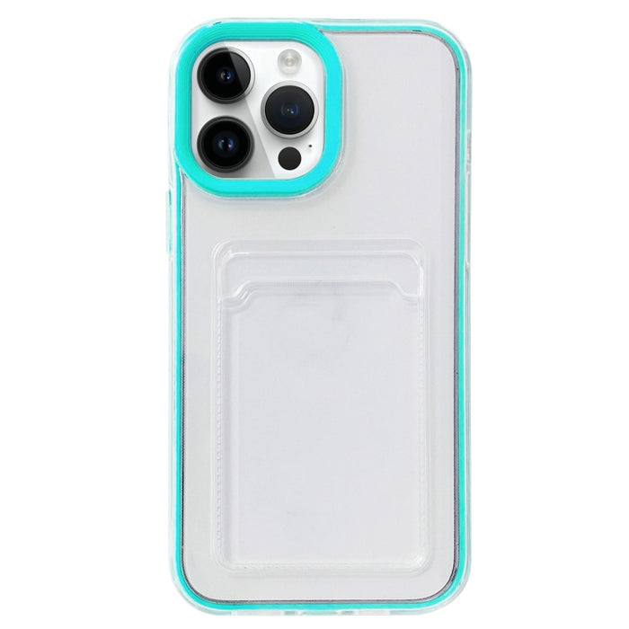 Cobertura completa 360 Clear PC + TPU Estuche protector a prueba de golpes con ranura para tarjeta