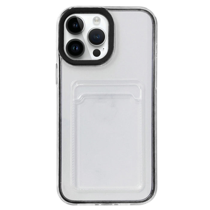 Cobertura completa 360 Clear PC + TPU Estuche protector a prueba de golpes con ranura para tarjeta
