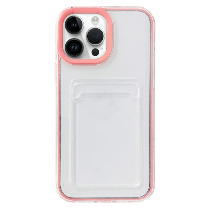Cobertura completa 360 Clear PC + TPU Estuche protector a prueba de golpes con ranura para tarjeta